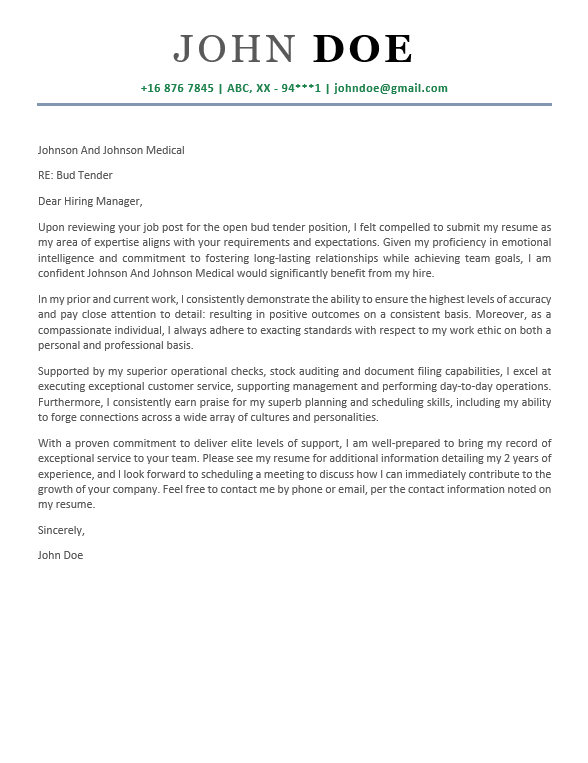 Cover letter sample template