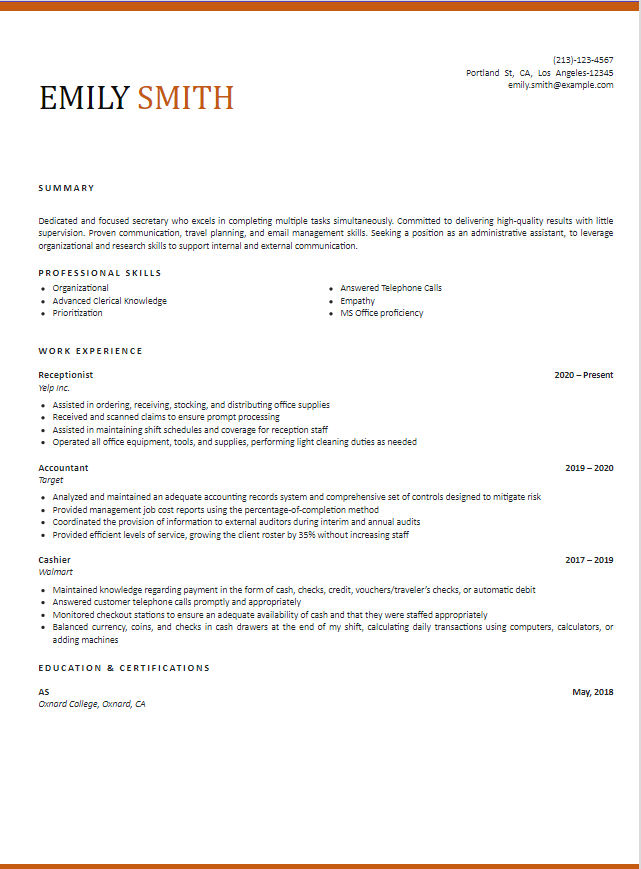 Top Resume Templates