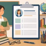 featured illustration for article on Teacher resume Example