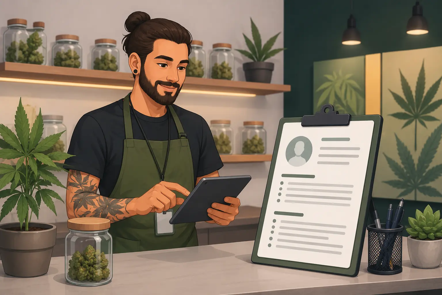 How to make Bud Tender resume