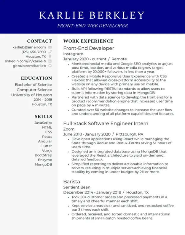 how to make resume on computer