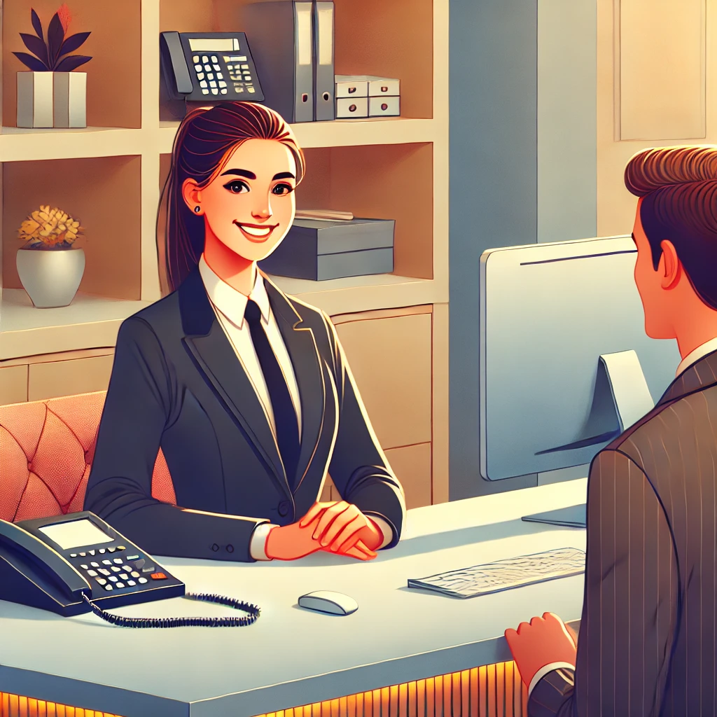 This is a featured image for Article on how to write receptionist resume - with examples