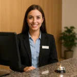 Featured image for front desk receptionist resume example