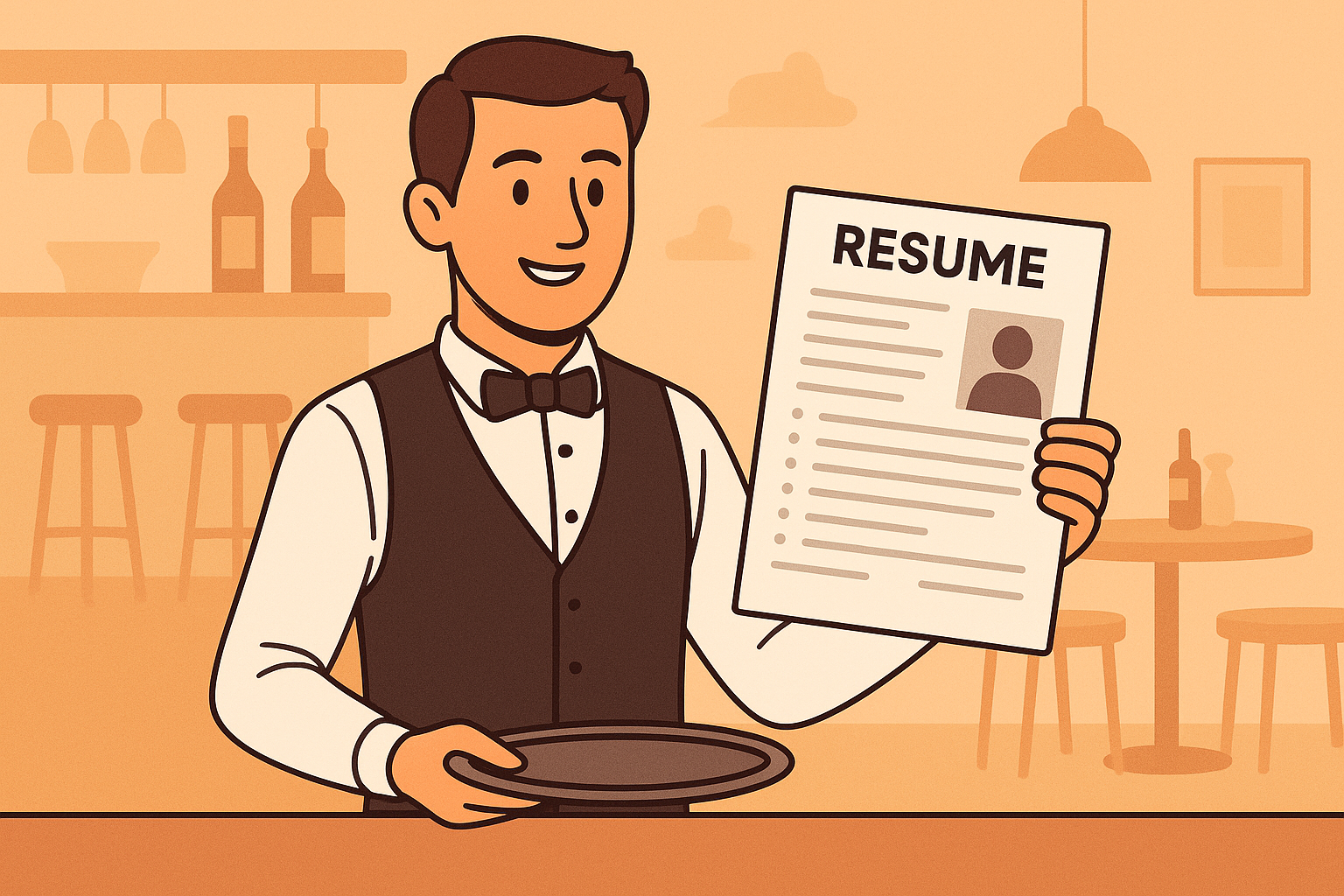 Featured Image for article on server resume