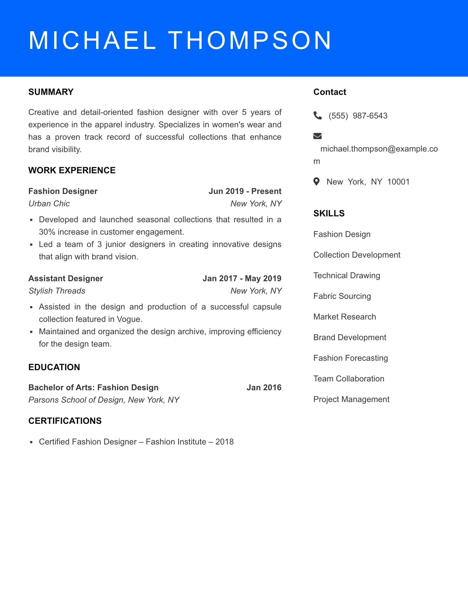 Mid Level Resume Preview