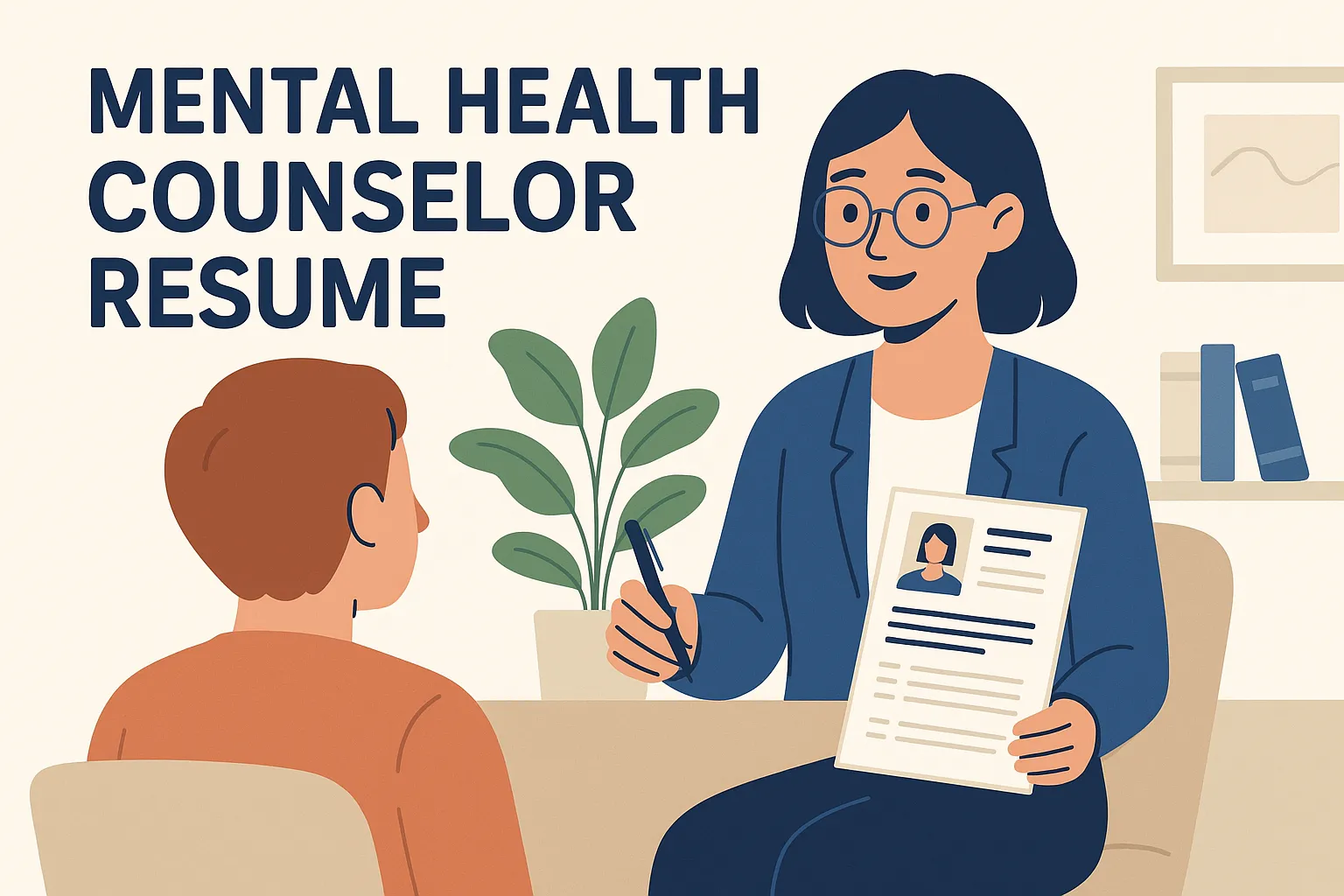 featured image for article on mental health counselor resume