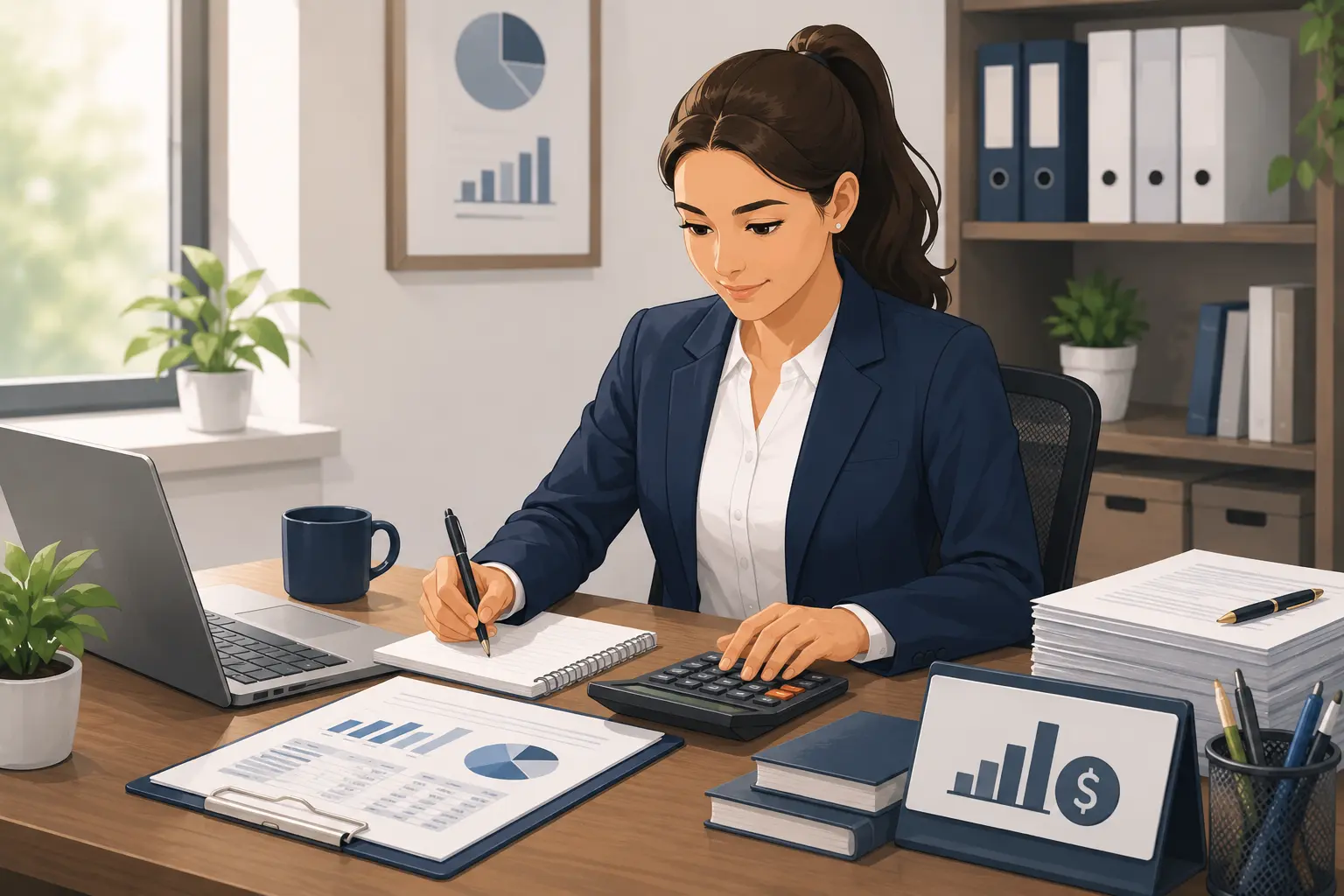 Accounting Assistant Resume – Finance Professional Illustration