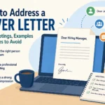 How to address a cover letter with professional greeting examples and tips for choosing the right recipient